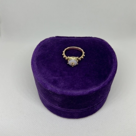 GUCCI 18k 3 diamonds pink opal real diamonds 3 jaguar head 100% real - Picture 13 of 15